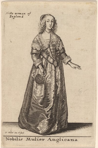 Nobilis Mulier Anglicana von Wenceslaus Hollar