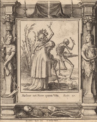 Alte Frau, 1651 von Wenceslaus Hollar