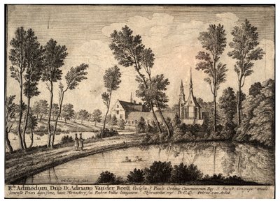 Abtei Rothendael. Zustand 1 von Wenceslaus Hollar