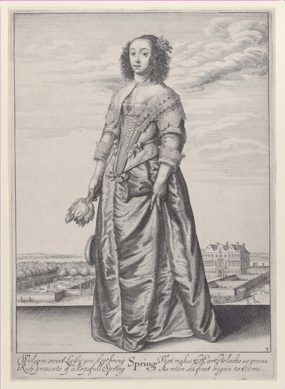 Frühling, aus Die Jahreszeiten von Wenceslaus Hollar