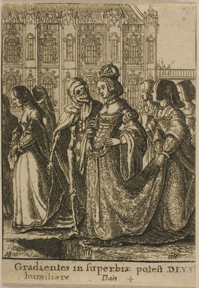 Die Kaiserin und der Tod von Wenceslaus Hollar