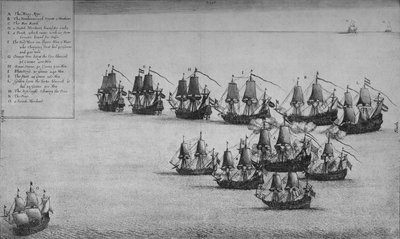 Der Kampf der Mary Rose, 1669 von Wenceslaus Hollar