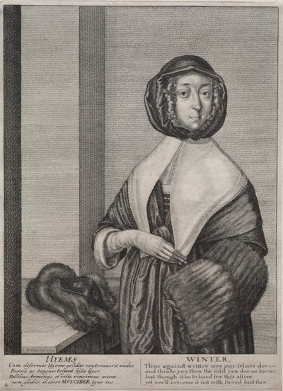 Die vier Jahreszeiten: Winter von Wenceslaus Hollar