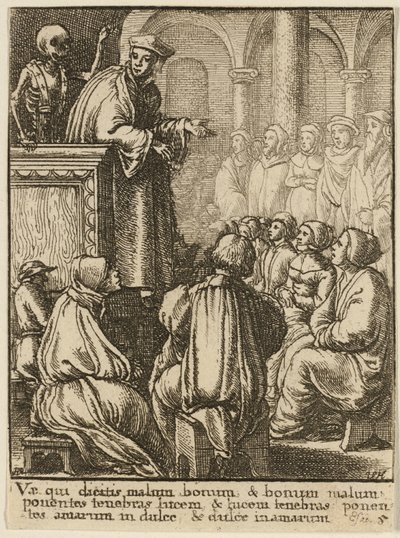 Der Prediger und der Tod von Wenceslaus Hollar