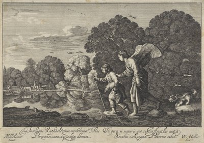 Tobias und der Engel von Wenceslaus Hollar
