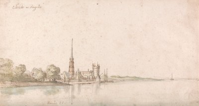 Ansicht von Eltville am Rhein von Wenceslaus Hollar