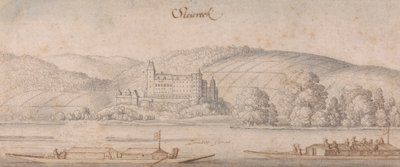 Blick auf Steiereck an der Donau von Wenceslaus Hollar