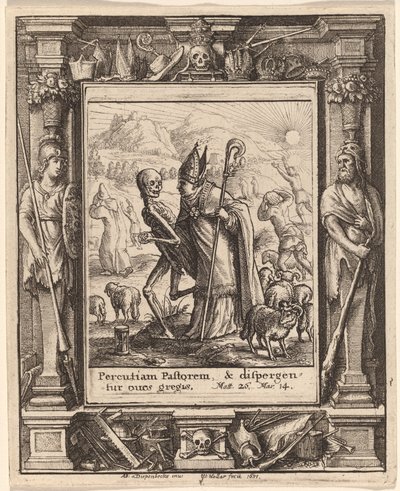 Bischof von Wenceslaus Hollar after Hans Holbein the Younger after Abraham van Diepenbeeck
