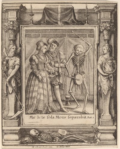 Brautpaar von Wenceslaus Hollar after Hans Holbein the Younger after Abraham van Diepenbeeck