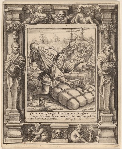 Händler von Wenceslaus Hollar after Hans Holbein the Younger after Abraham van Diepenbeeck