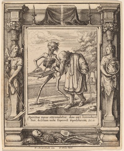 Alter Mann von Wenceslaus Hollar after Hans Holbein the Younger after Abraham van Diepenbeeck