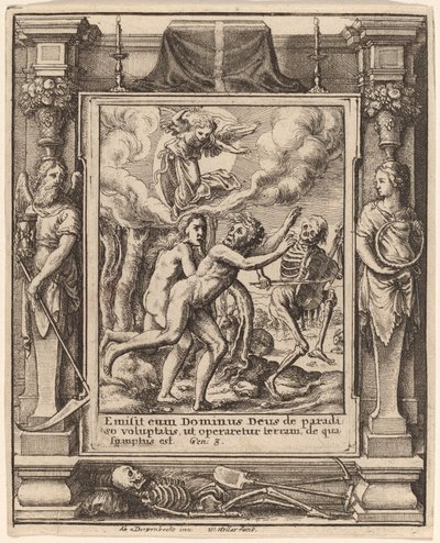 Das verlorene Paradies von Wenceslaus Hollar after Hans Holbein the Younger after Abraham van Diepenbeeck