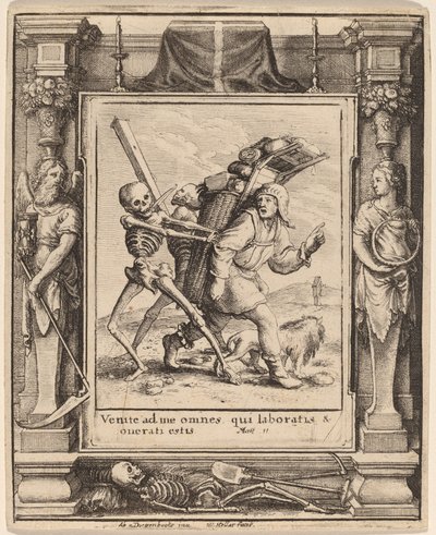 Händler von Wenceslaus Hollar after Hans Holbein the Younger after Abraham van Diepenbeeck