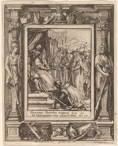 Der Papst von Wenceslaus Hollar after Hans Holbein the Younger after Abraham van Diepenbeeck