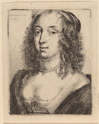 Herzogin von Lennox von Wenceslaus Hollar after Sir Anthony van Dyck