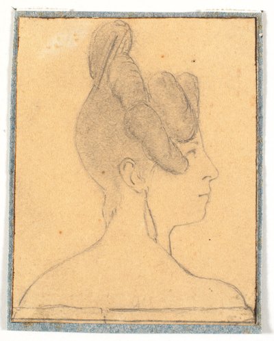 Frauenkopf. Profil nach rechts von Wilhelm Bendz