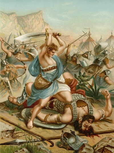 David tötet Goliath von Wilhelm Ebbinghaus