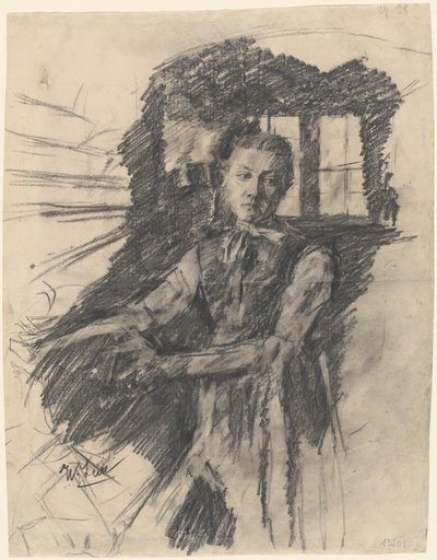 Malresl arbeitet in der Küche von Wilhelm Maria Hubertus Leibl