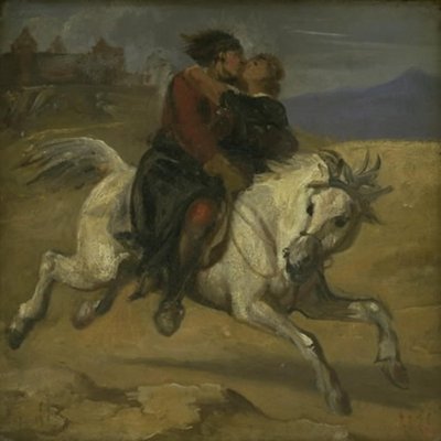 Eine Entführungsszene von Wilhelm Marstrand