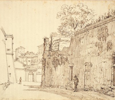 Straße in Rom von Wilhelm Marstrand