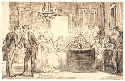 Kopenhagener Gesellschaftsszene von Wilhelm Marstrand