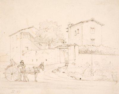 Eselskarren vor Porta del Popolo von Wilhelm Marstrand