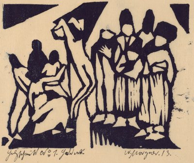 Kreuzigung I von Wilhelm Morgner