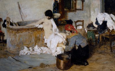Nach dem Bad von Wilhelm van Ehrenberg