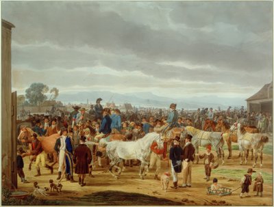 Pferdemarkt von Wilhelm von Kobell