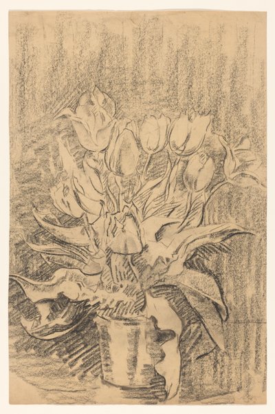 Vase mit Tulpen von Wilhelmus Johannes Steenhoff