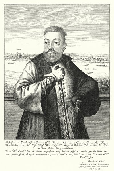 Adam Kazanowski, polnisch-litauischer Adliger (Gravur) von Willem (c.1597 1660) Hondius