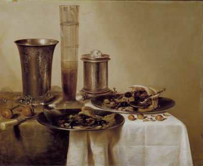 Das Dessert, 1637 von Willem Claesz. Heda