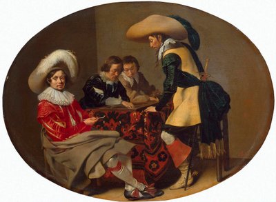 Tric-Trac-Spieler, ca. 1630 von Willem Cornelisz Duyster