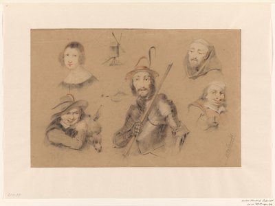Figuren aus Don Quijote von Willem Hendrik Schmidt