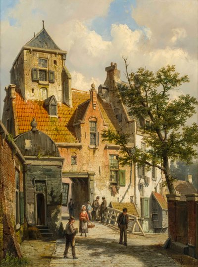 Eine Ansicht von Haarlem, 1891 von Willem Koekkoek