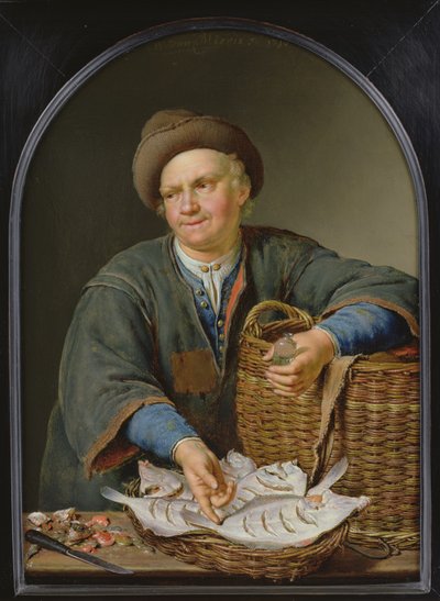 Der Fischverkäufer von Willem Van Mieris