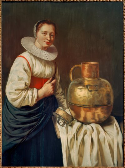 Eine Frau mit Kupferkanne von Willem Van Odekercken