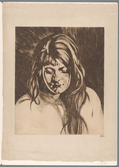Kopf einer Frau mit losem Haar von Willem Arnoldus Witsen