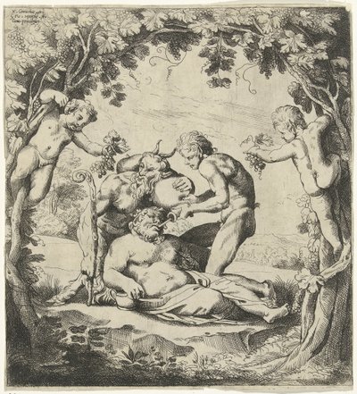Trinkender Bacchus von Willem van Haecht (II)