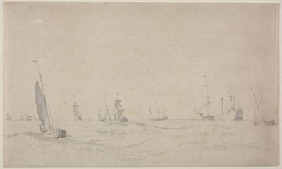 Schiffe auf rauer See von Willem van de Velde