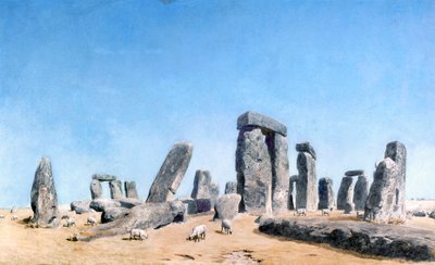 Schafe weiden bei Stonehenge von William (1789 1862) Turner