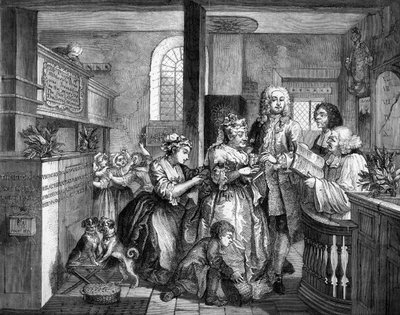 Der Lebensweg eines Wüstlings von William (after) Hogarth