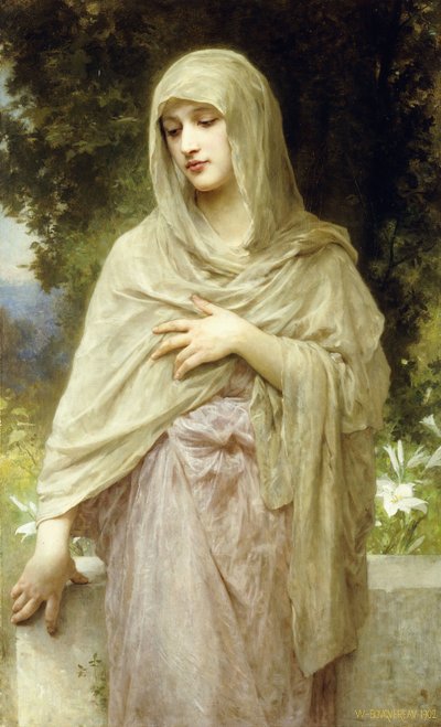 Meditation von William Adolphe Bouguereau