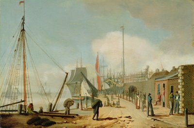 Ansicht des Südendes, Hull von William Barton