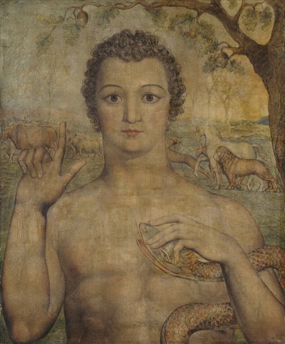 Adam benennt die Tiere von William Blake