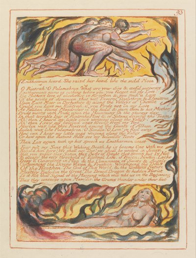 Jerusalem, Platte 93 von William Blake