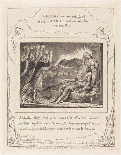 Hiobs Tröster, 1825 von William Blake
