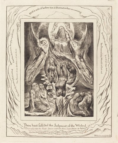 Der Fall Satans von William Blake