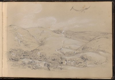 Hügel- und Talszene von William Brockedon