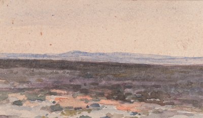 Landschaft: Tal mit Berg in der Ferne von William Collins